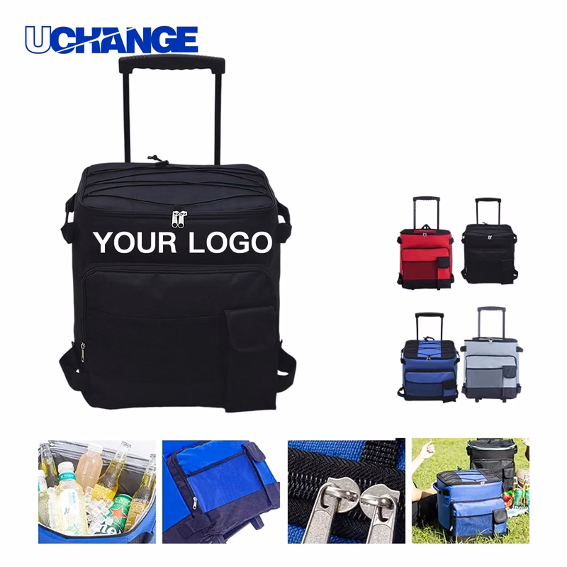 Wheeled Insulated Outdoor Lunch Bag Carrier
