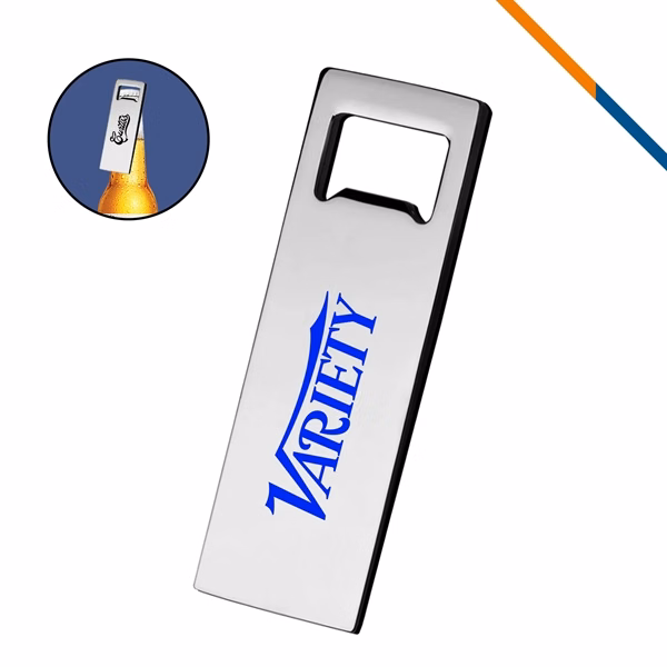 Custom Metal Blade Bottle Opener with Keychain Attachment — Barware Giveaway