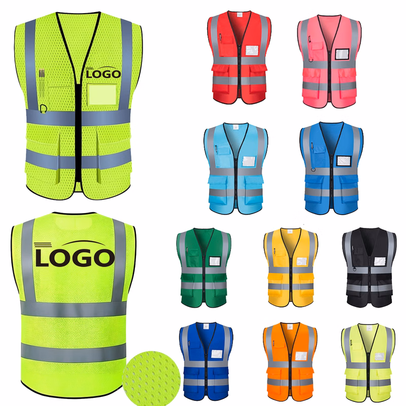 MOQ 10 Breathable Reflective Mesh Safety Vest
