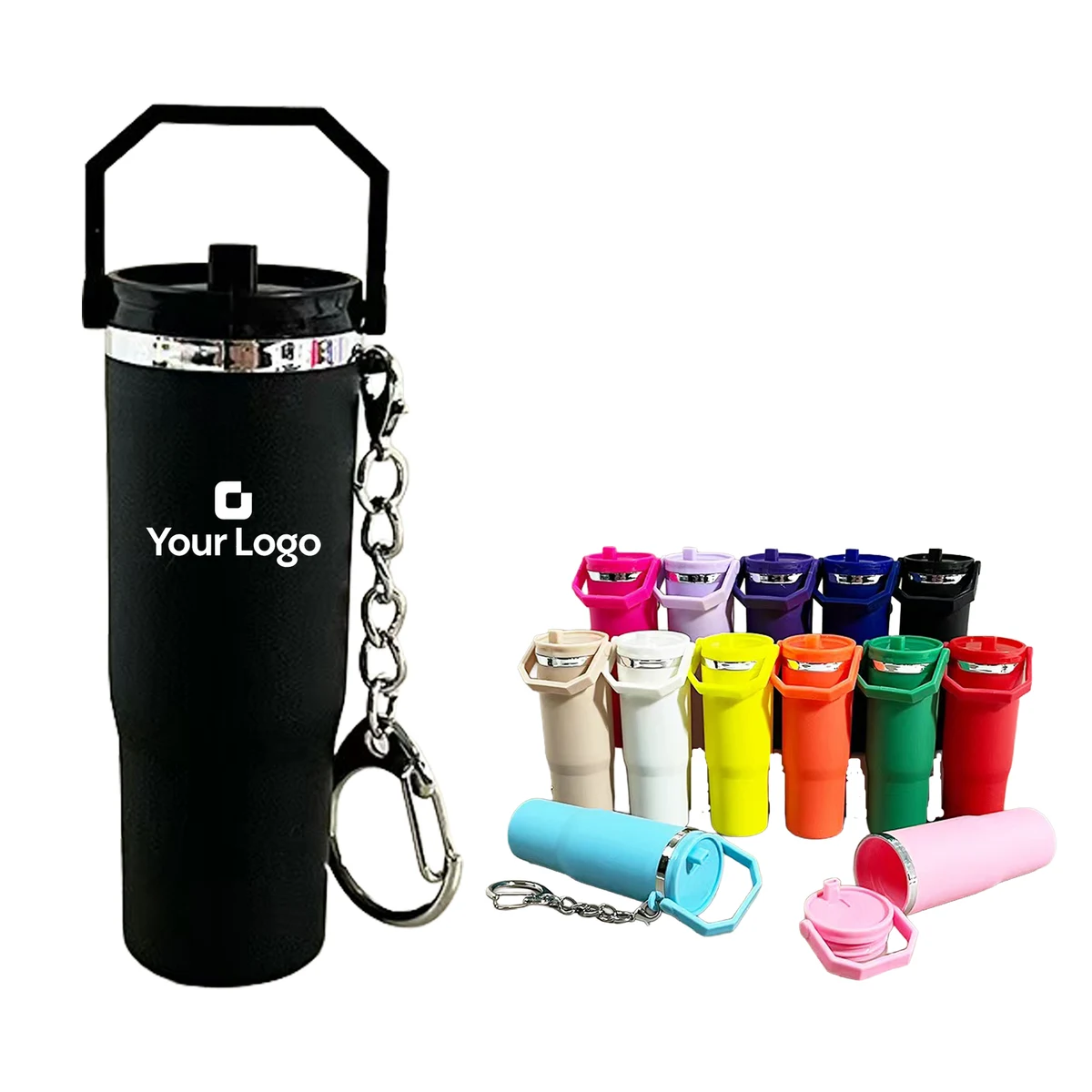 Mini Tumbler Holder Keychain Backpack Charm 1