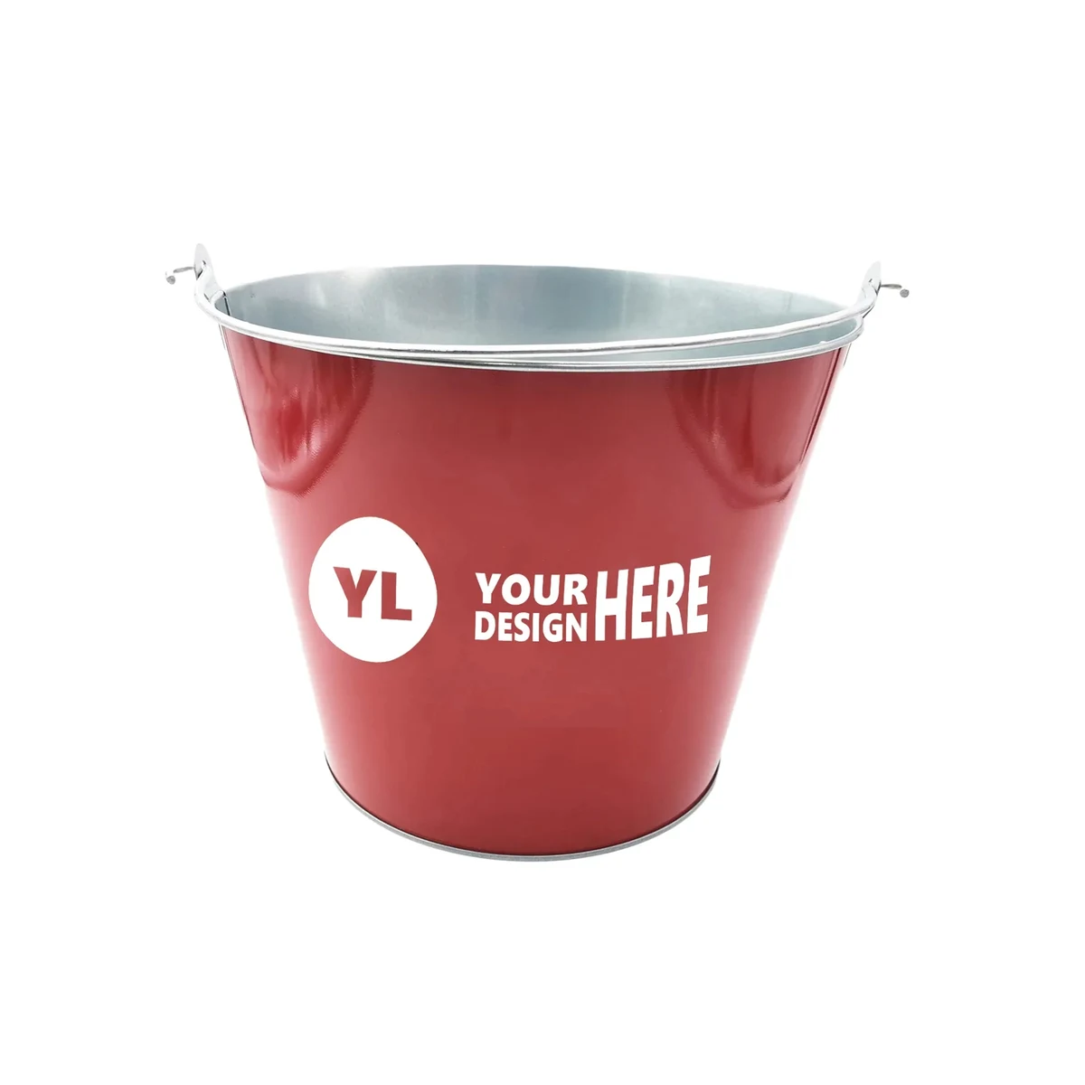 5 Quart Galvanized Metal Ice Bucket 1