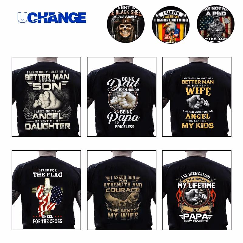 Unisex Patriotic Veteran Flag Graphic T Shirt