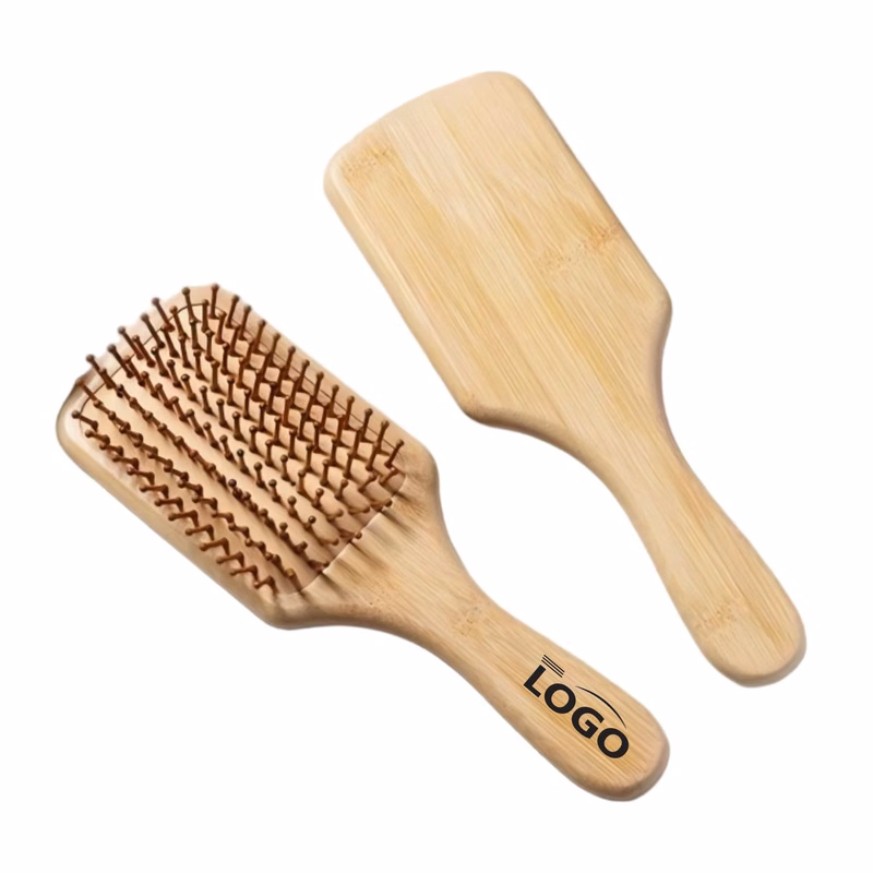 Ergonomic Massage Bristle Wooden Comb