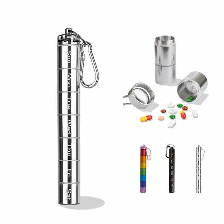 7-Day Waterproof Pill Case Keychain