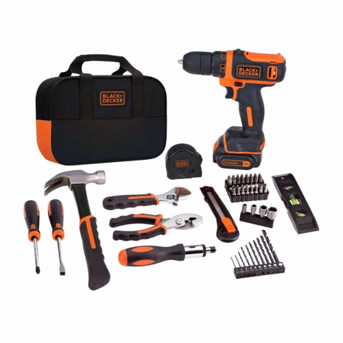 Black & Decker 12V MAX Cordless Drill/Driver + 59-Piece Project Kit