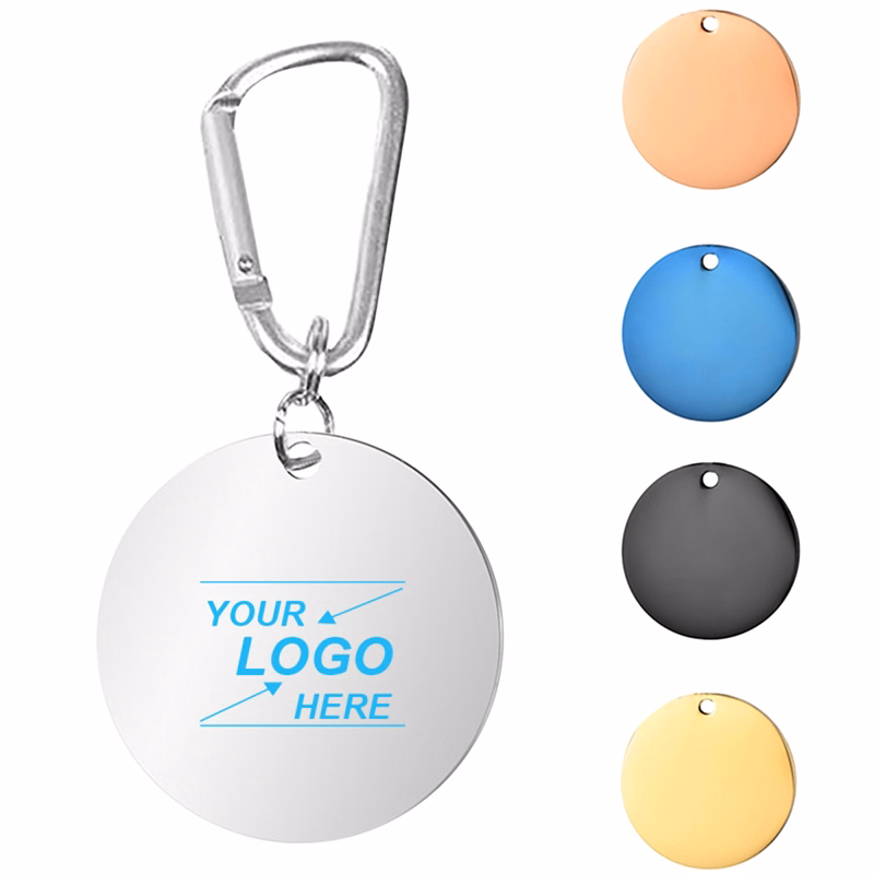 Round Metal Pet Tag