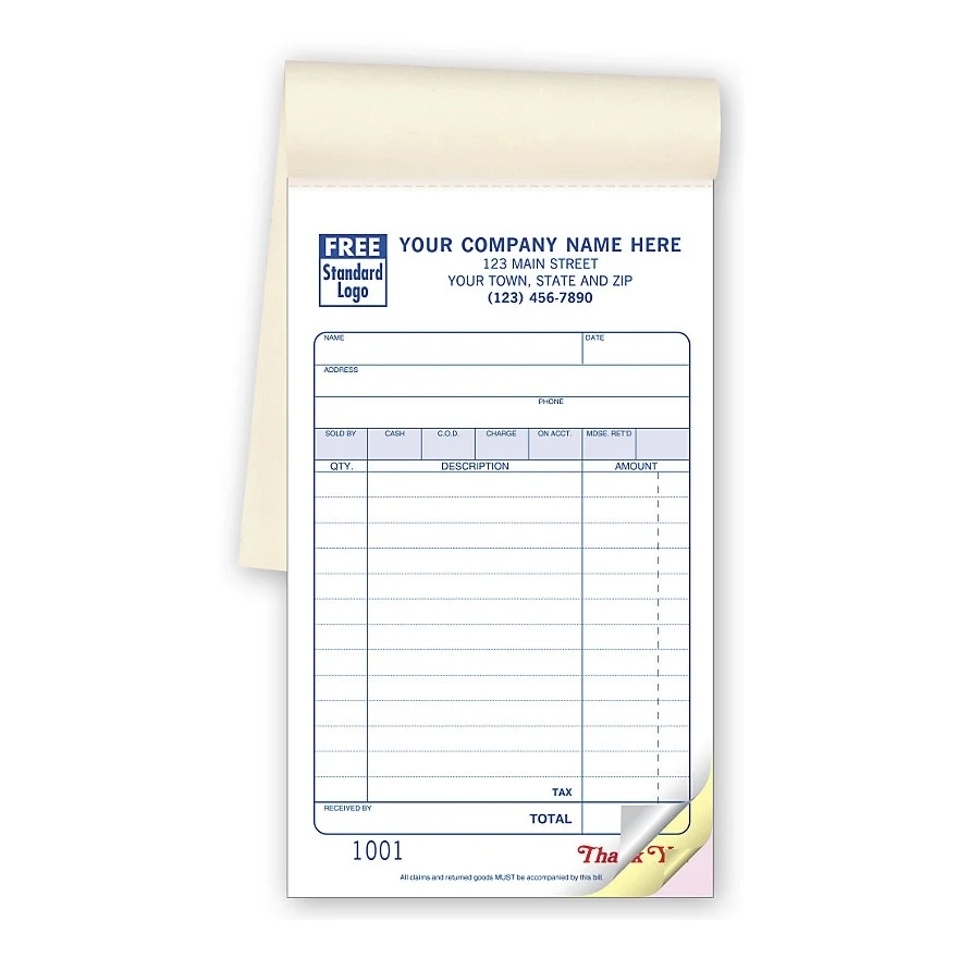 Sales Books, Multi-Purpose Classic Design, Meduim Size 1