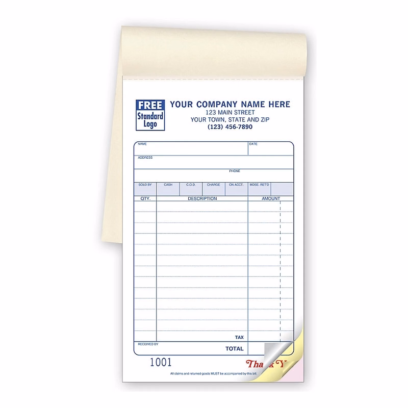Sales Books, Multi-Purpose Classic Design, Meduim Size