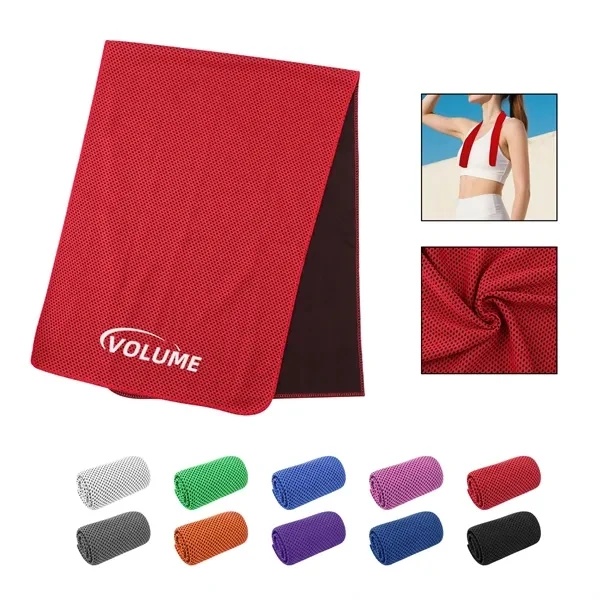 Custom 30.5 x 11 Inch Polyester Quick Cooling Towel — Gym and Athlete Promo Gift 1