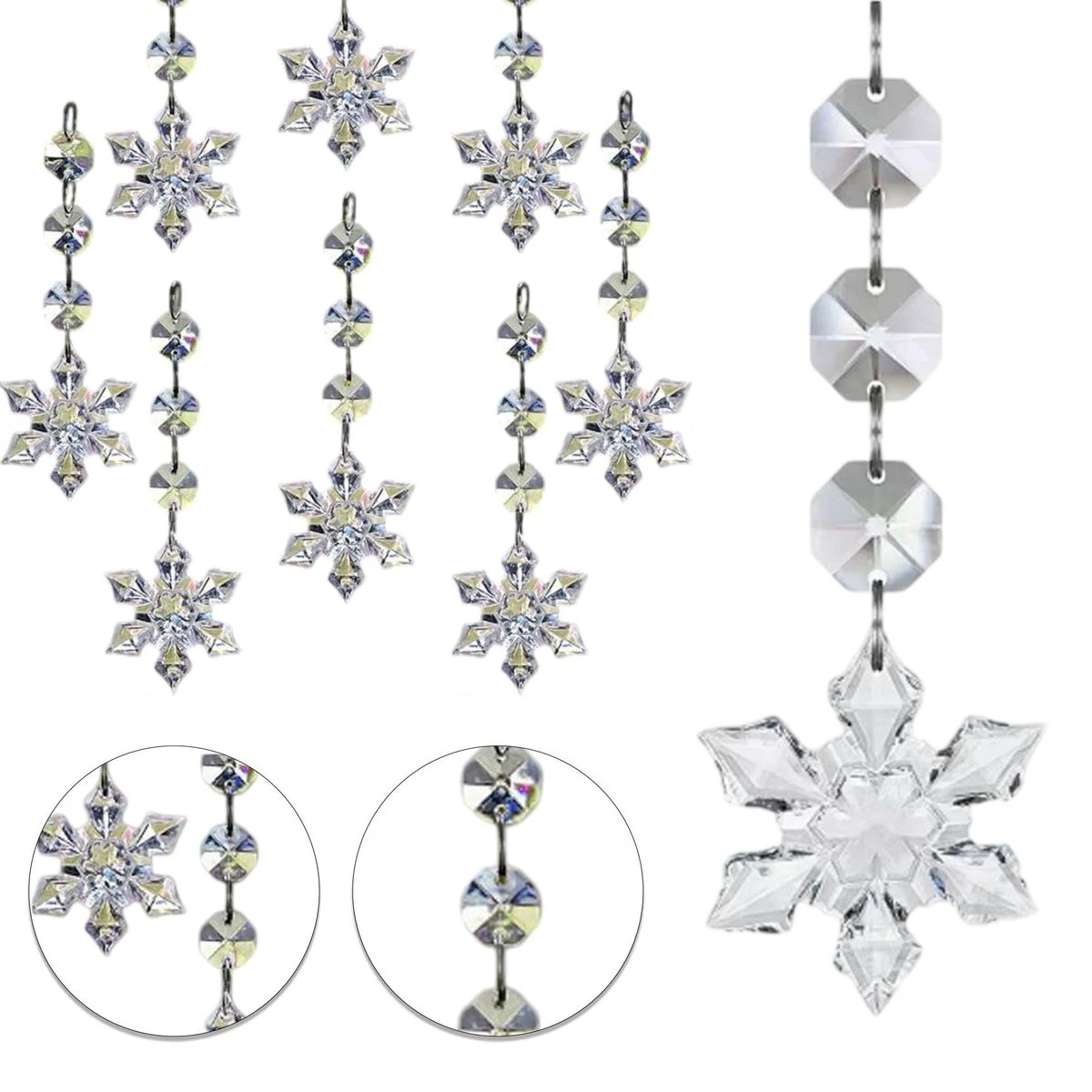 Transparent Crystal Christmas Ornaments 1