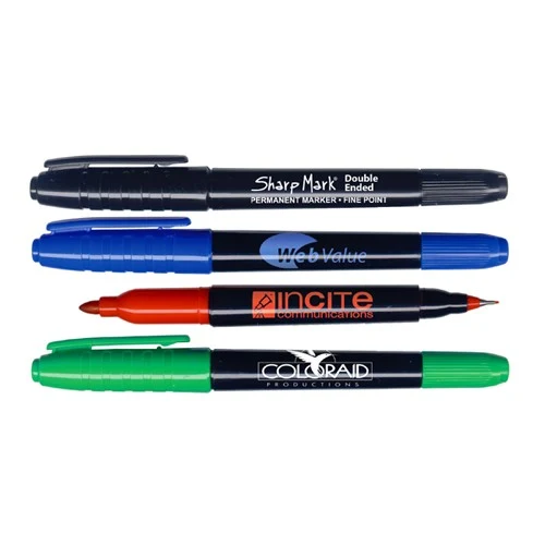 Double Ended Permanent Marker with Fine & Medium Tip 1