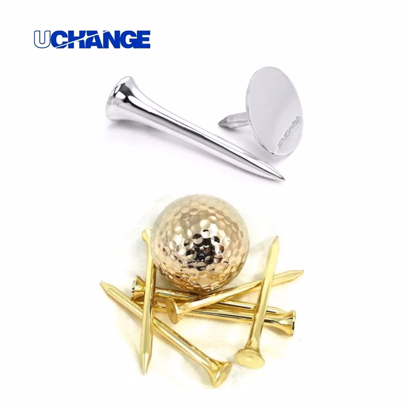 42mm Zinc Alloy Golf Tee Electroplated Durable
