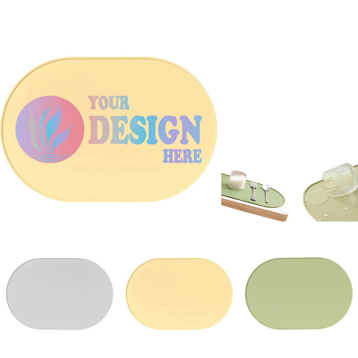 Color Silicone Placemat 1