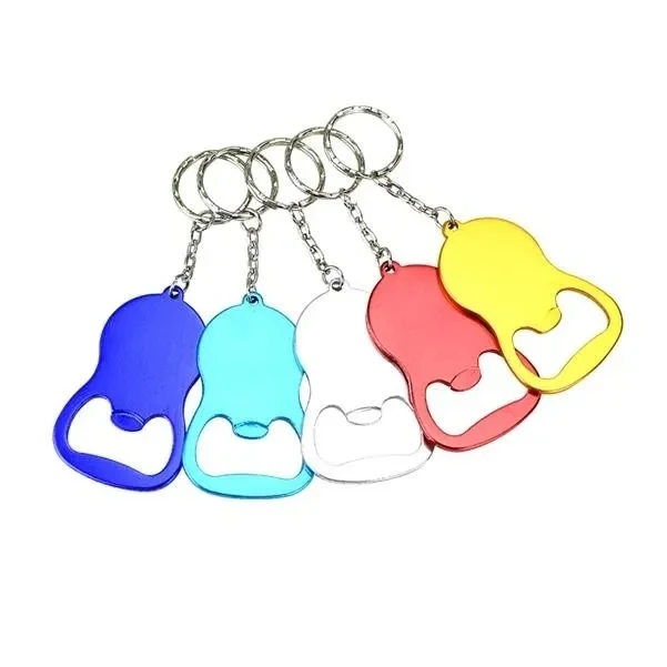 Metal Bottle Opener With Keychain 1
