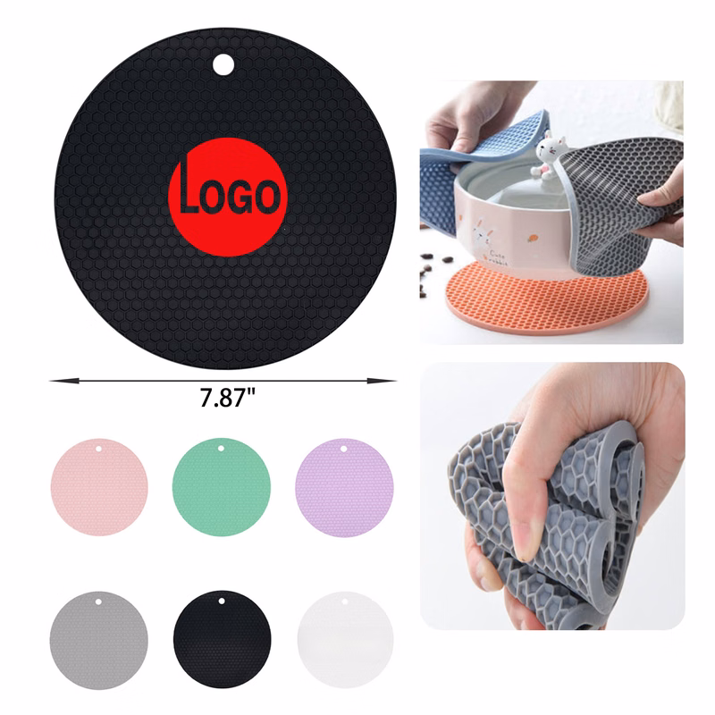 MOQ 50 PCS Non Slip Honeycomb Silicone Pot Holder