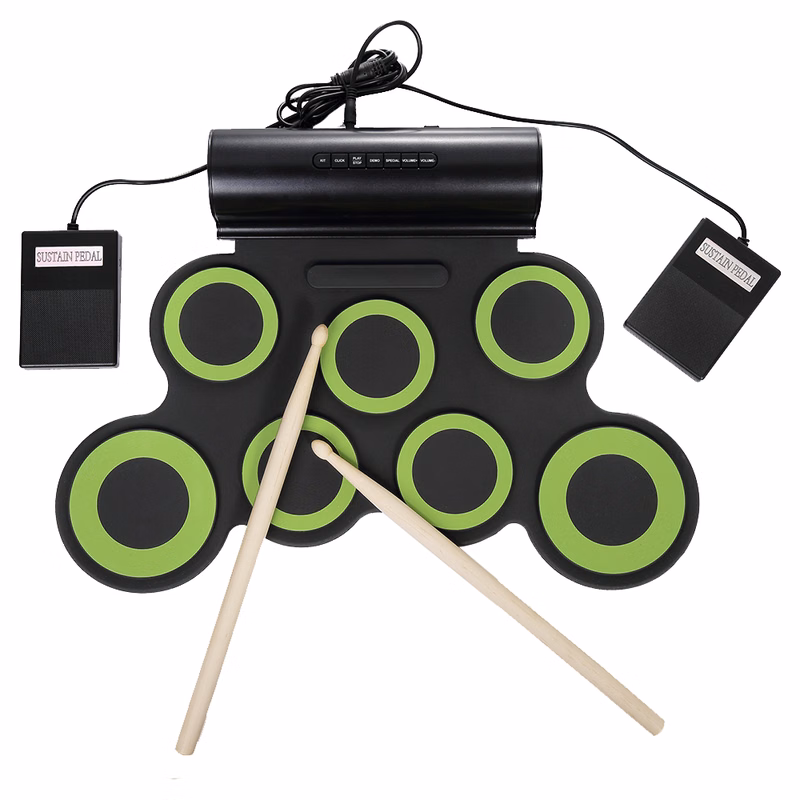 7 Pads Hand Roll Drum