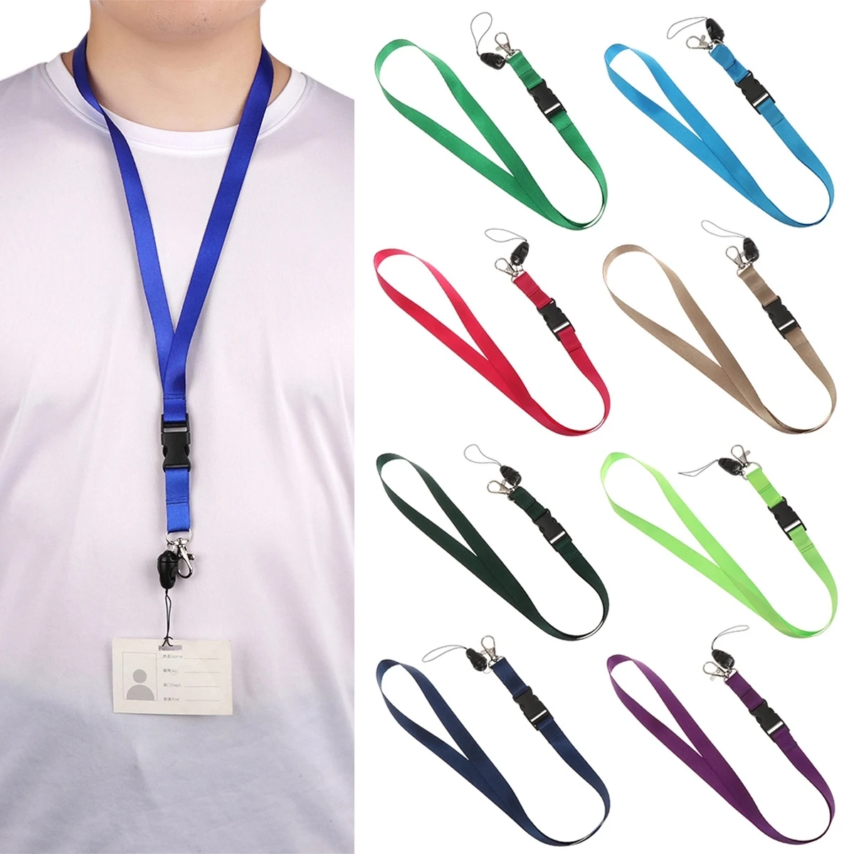 Neck Lanyards with Detachable Buckle 1