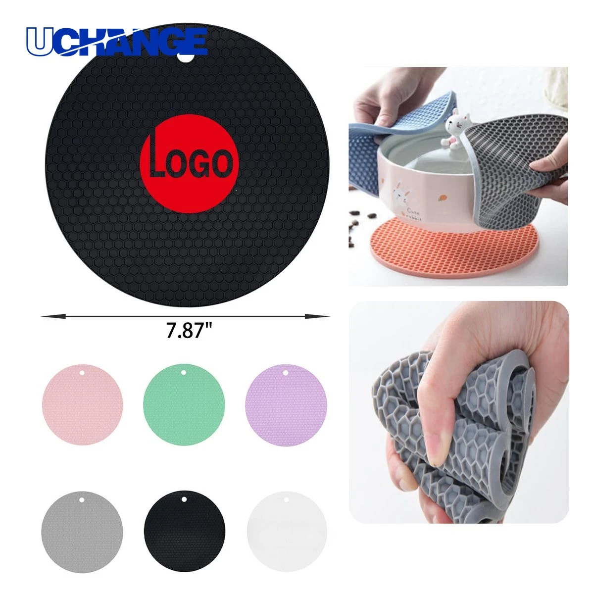 Honeycomb Silicone Pot Holder Heat Pad 1