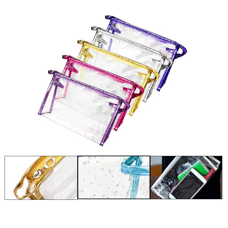 Portable Transparent Waterproof Cosmetic Bag/Makeup Tool Organizer Bag 1