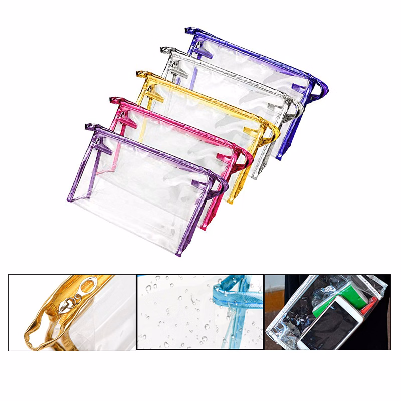 Portable Transparent Waterproof Cosmetic Bag/Makeup Tool Organizer Bag