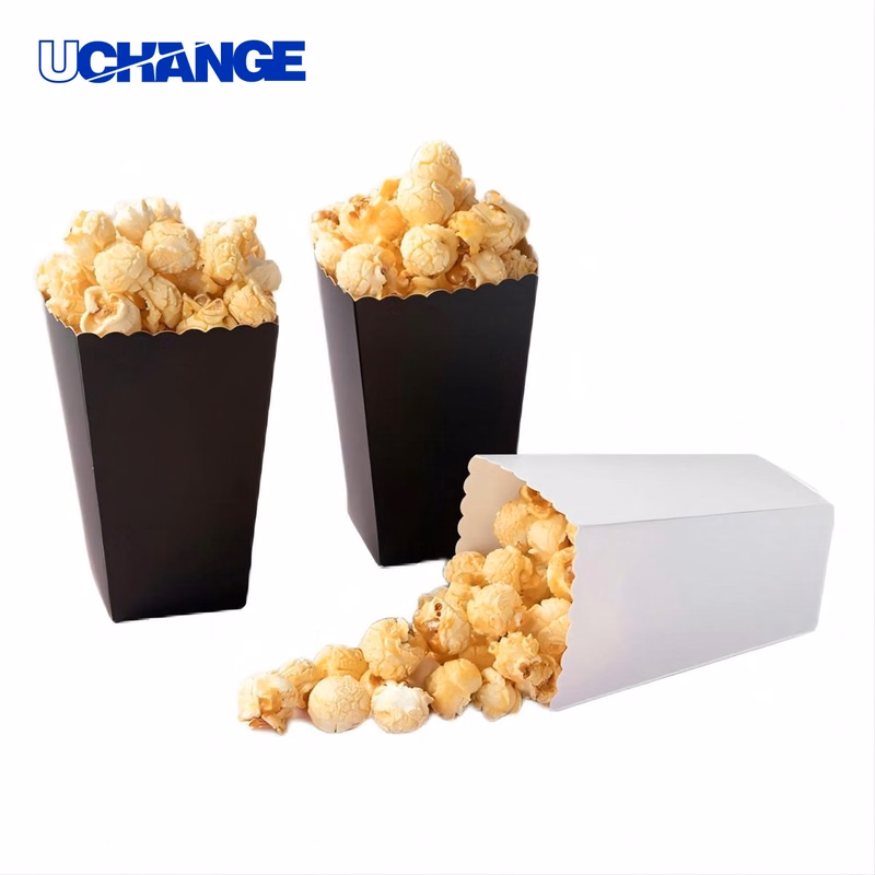 Minimalist Popcorn and Snack Packaging Box