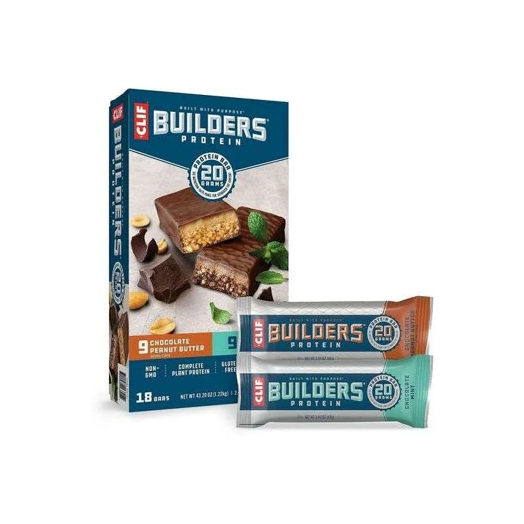 Clif Builder's Bar Variety Pack - Chocolate Mint & Peanut Butter 1
