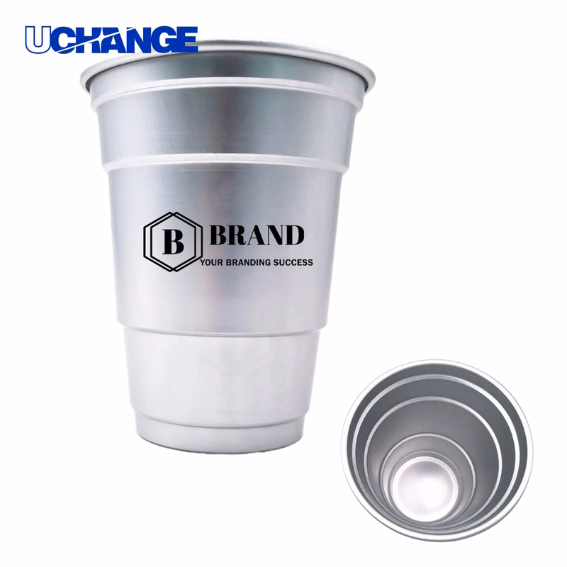 16 oz Recyclable Party Aluminum Drink Cup Tumbler