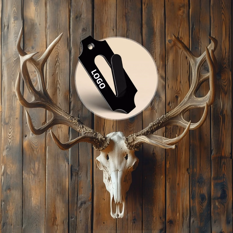 Steel Skull Mount Trophy Display Hanger