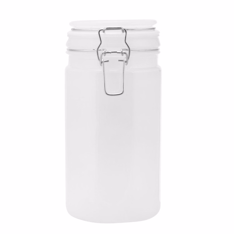 34 oz. Air Tight Frosted Glass Storage Jars