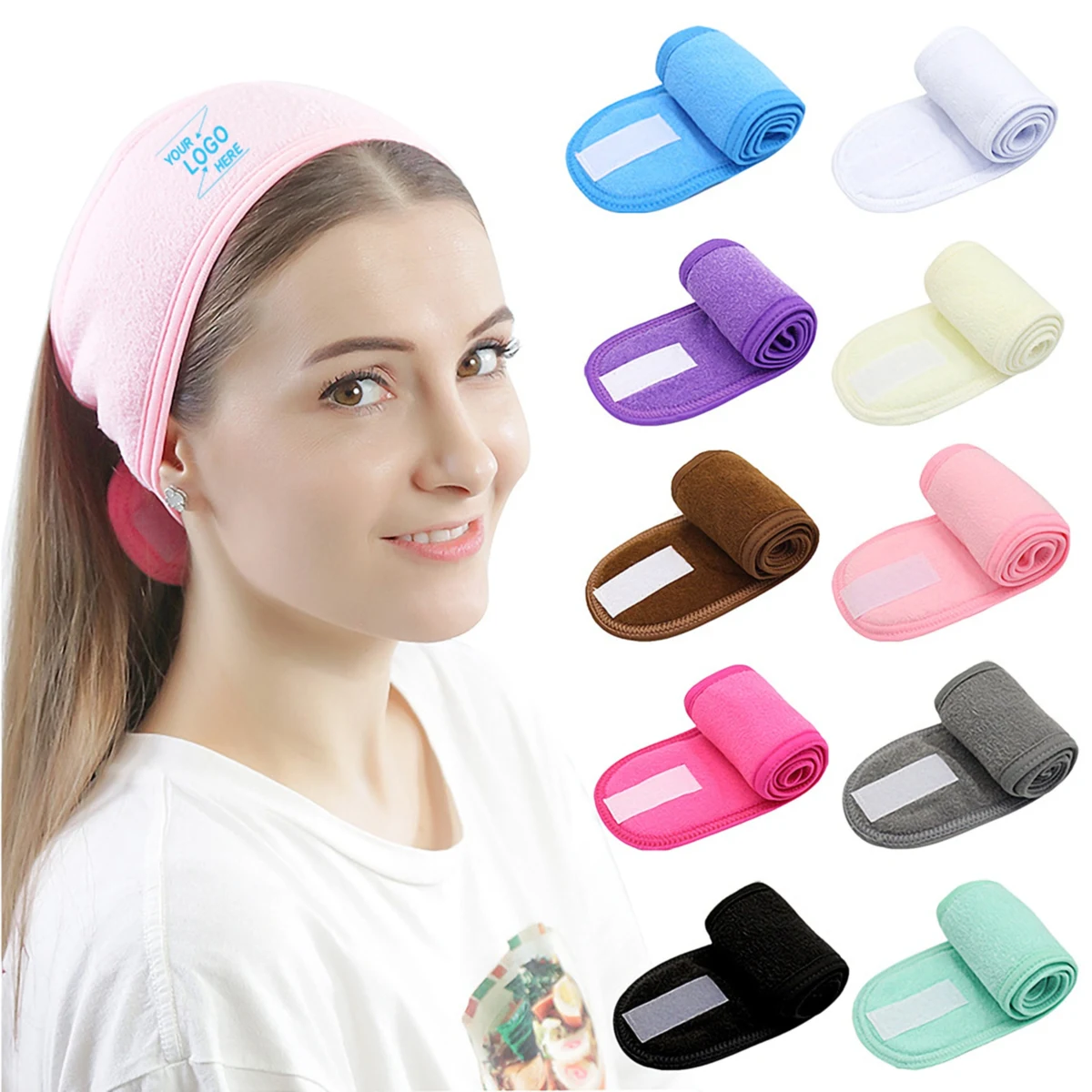 Face Wash Headband Towel 1
