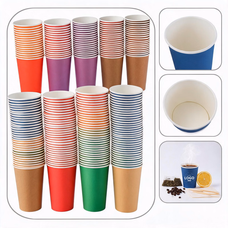 9oz Plain Color Disposable Paper Cups