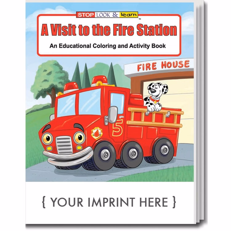 COLORING BOOK - A Visit to the Fire Station Coloring & Activity Book