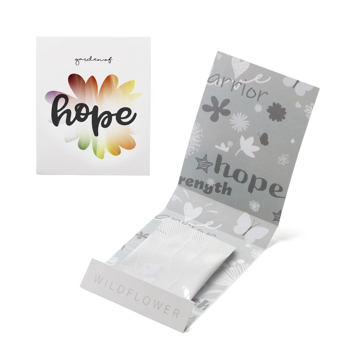 Gray Garden of Hope Matchbook 1