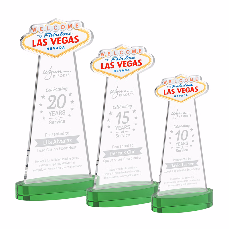 Las Vegas Award on Alberton Base - Green