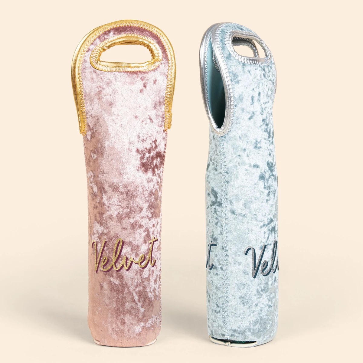 WINE TOTE - VELVET NEOPRENE SINGLE 1