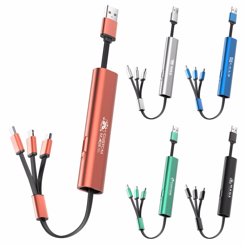Portable 3-In-1 Storage USB Charger