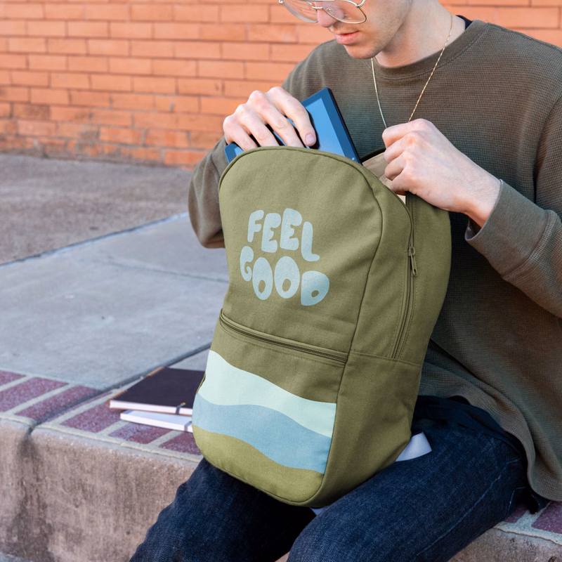 SIMPLE BACKPACK - COLORED CANVAS