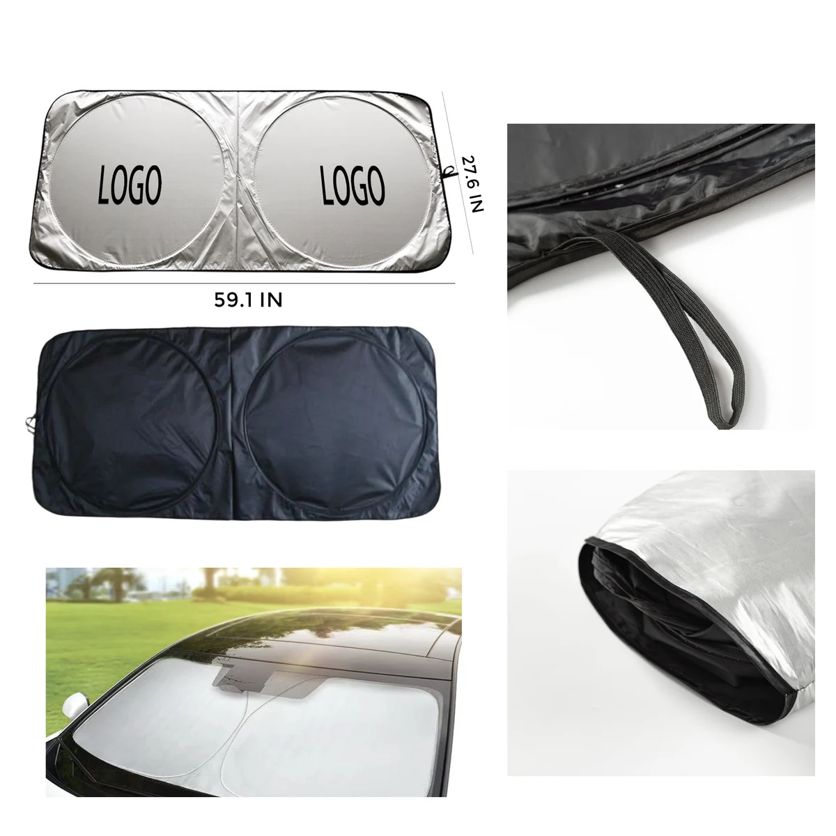 MOQ 10 PCS Adjustable Car Sun Visor 1