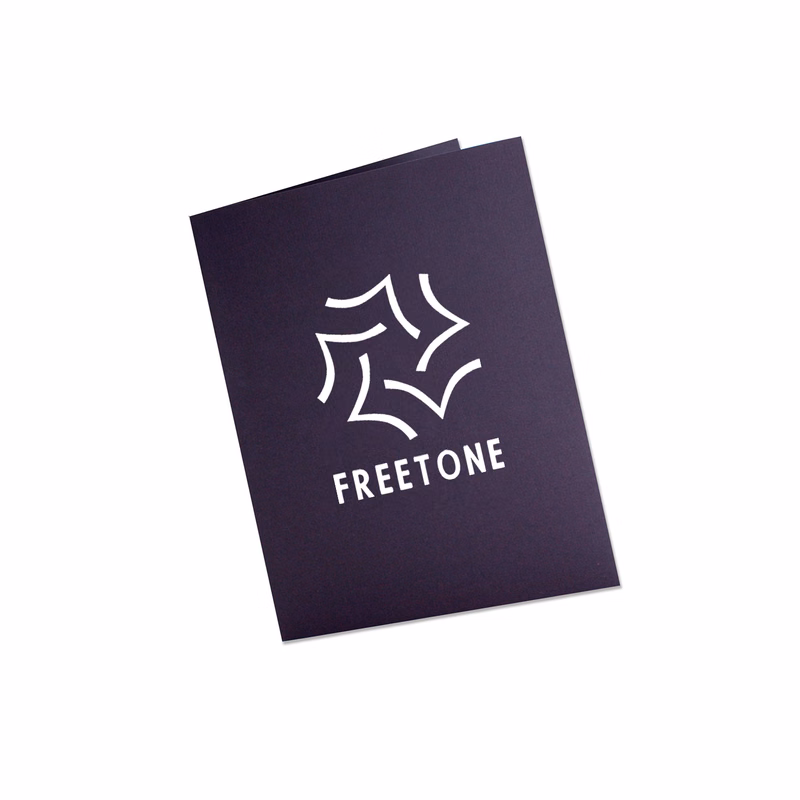 Foil Stamped Presentation Folder with 2 Pockets