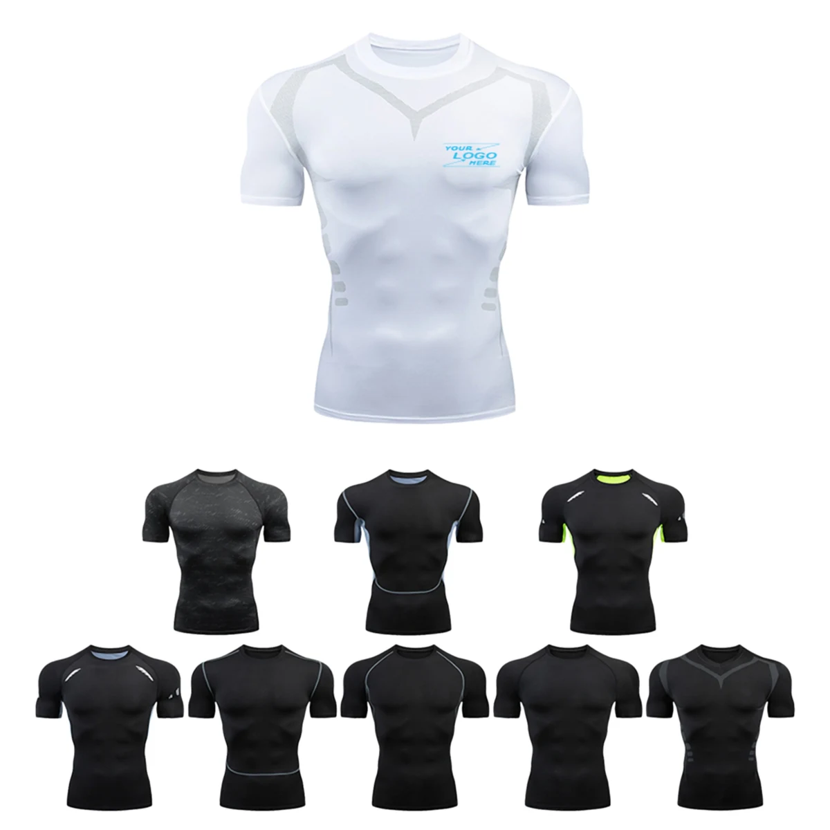 Men's Short Sleeve Dry Fit Compression Shirt 1