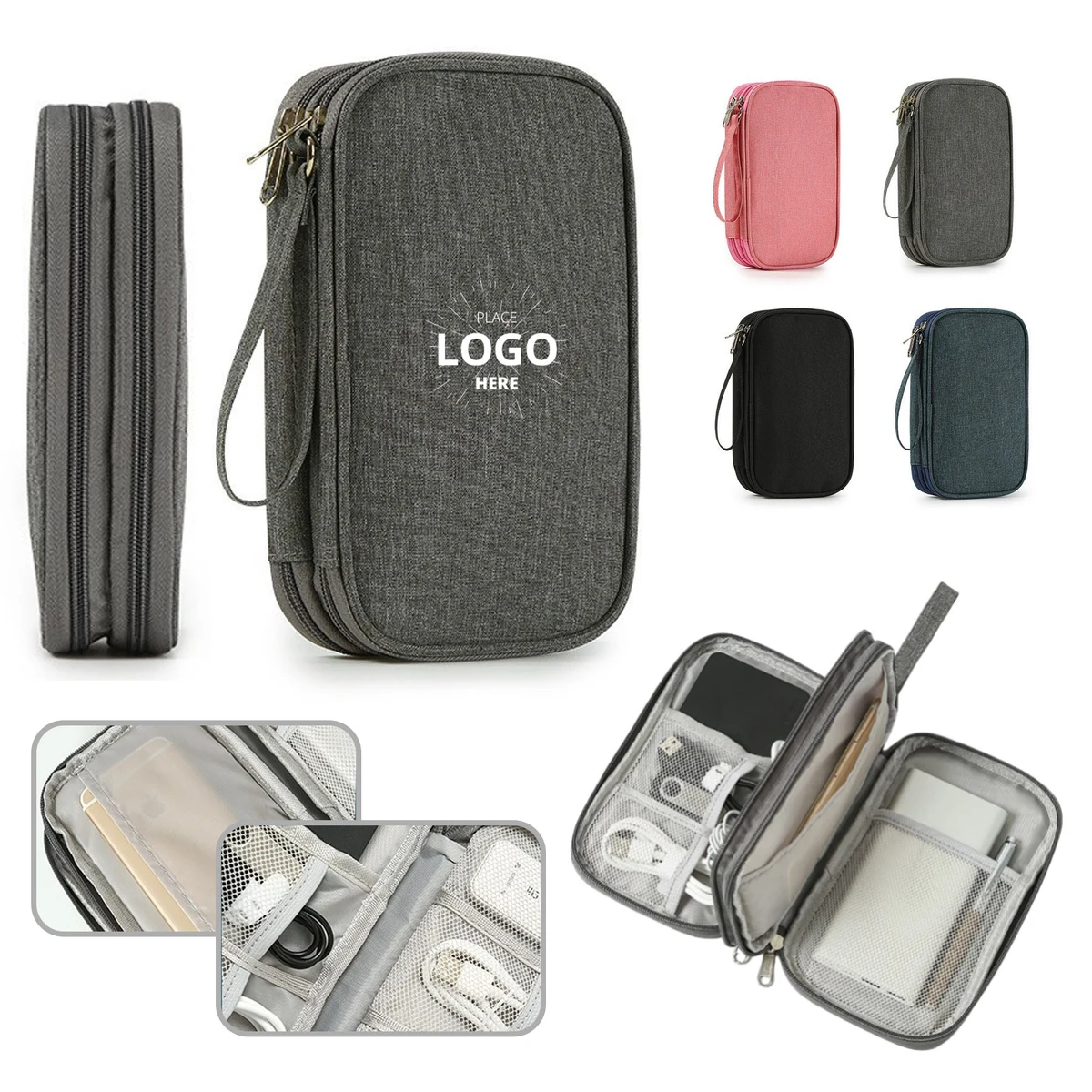 Universal Travel Electronics Accessories Cable Organizer Bag 1