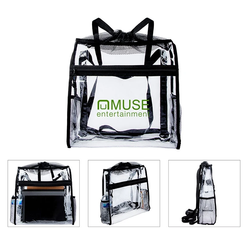 Ramsey Clear Drawstring Backpack 1