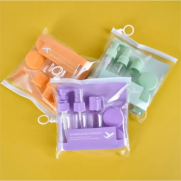 Custom Silicone Travel Bottle Set with Leakproof Design — Business Travel Gift