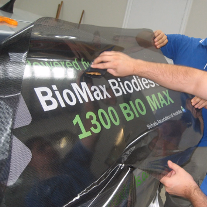 PVC Perforated Mesh Window Decals
