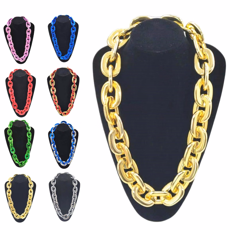 Large Statement Necklace ?C Silver & Colors