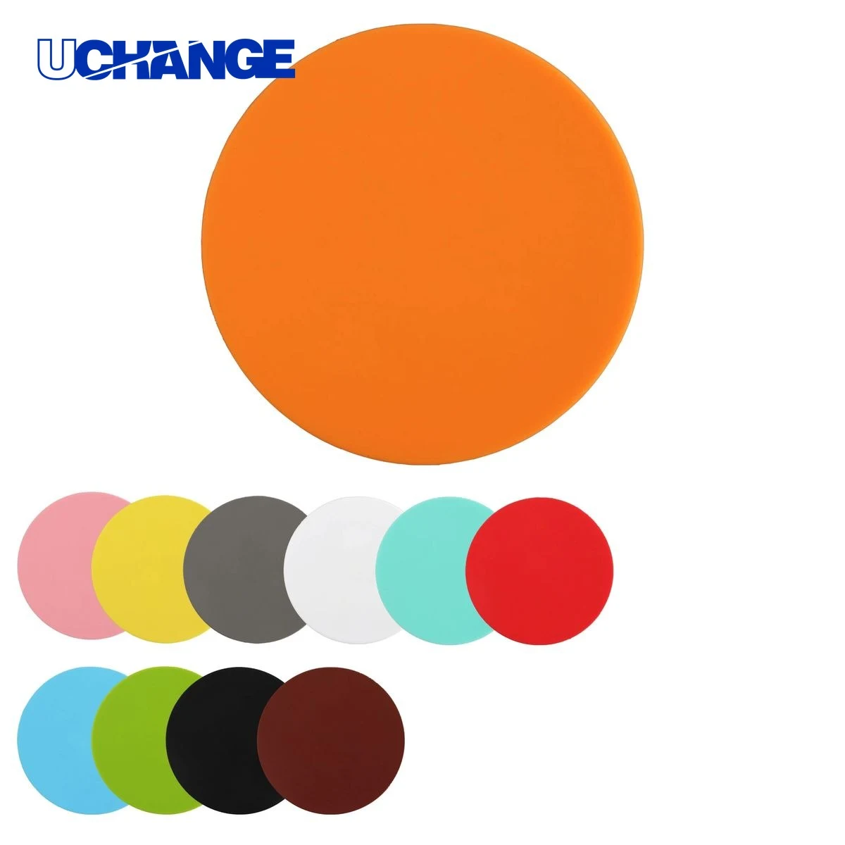 3.5" Round PVC Drink Coaster 1