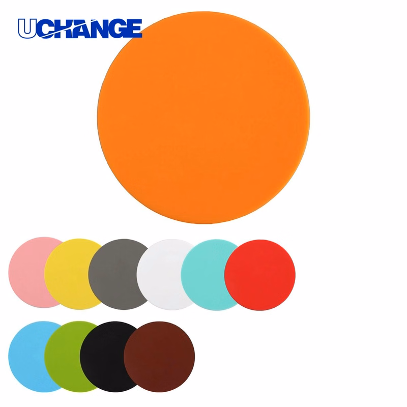 3.5" Round PVC Drink Coaster