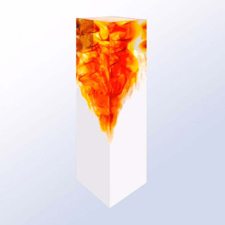 Vibrance Award-Amber 9.5"