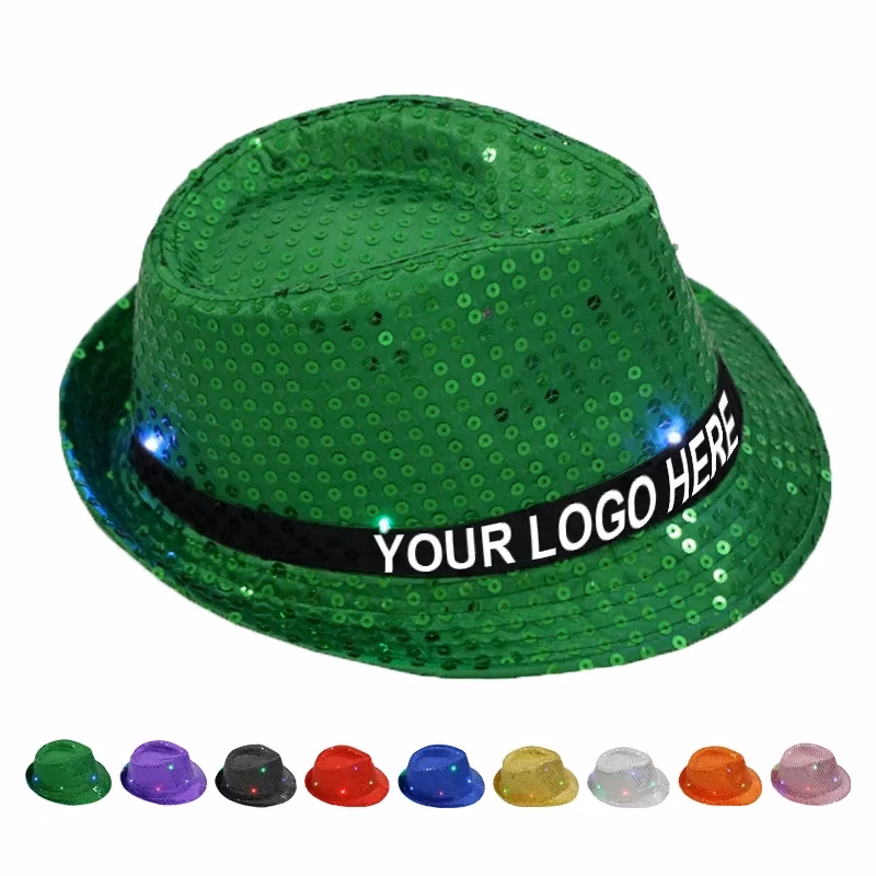 Flashing Fedora Hat For Parties St Patrick'S Day