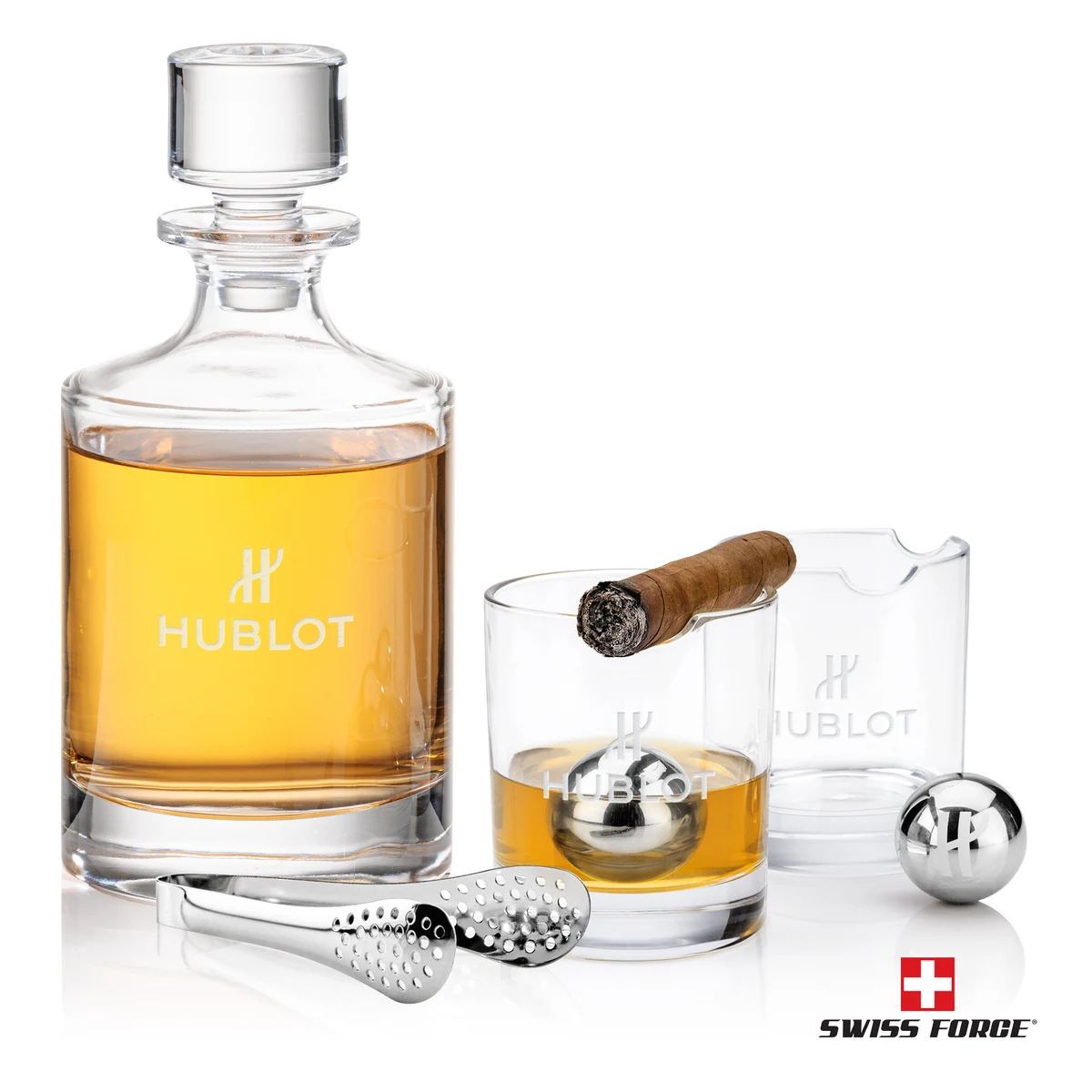 Veradero 3pc Decanter Set & S/S Ice Balls 1